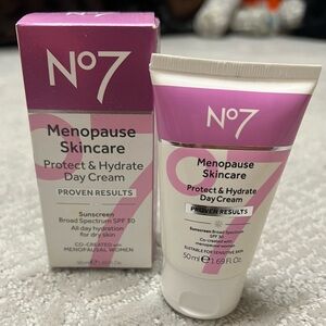 No7 Menopause Skincare Protect & Hydrate Day Cream - SPF 30 1.69 fl oz — NIB